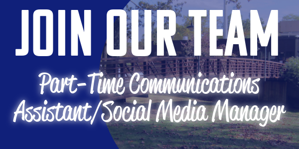 a graphic that promotes a part time communication position opening