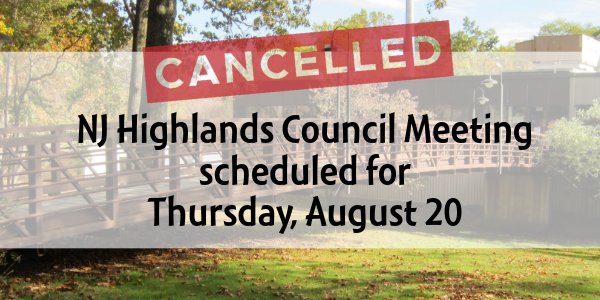 graphic stating that the Highlands Council meeting is cancelled