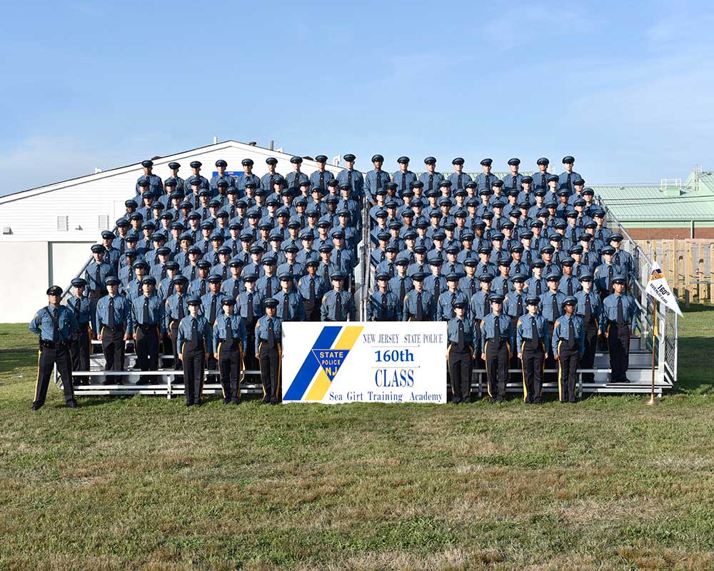 Photo of the 160th New Jersey State Police Recruit Training Class