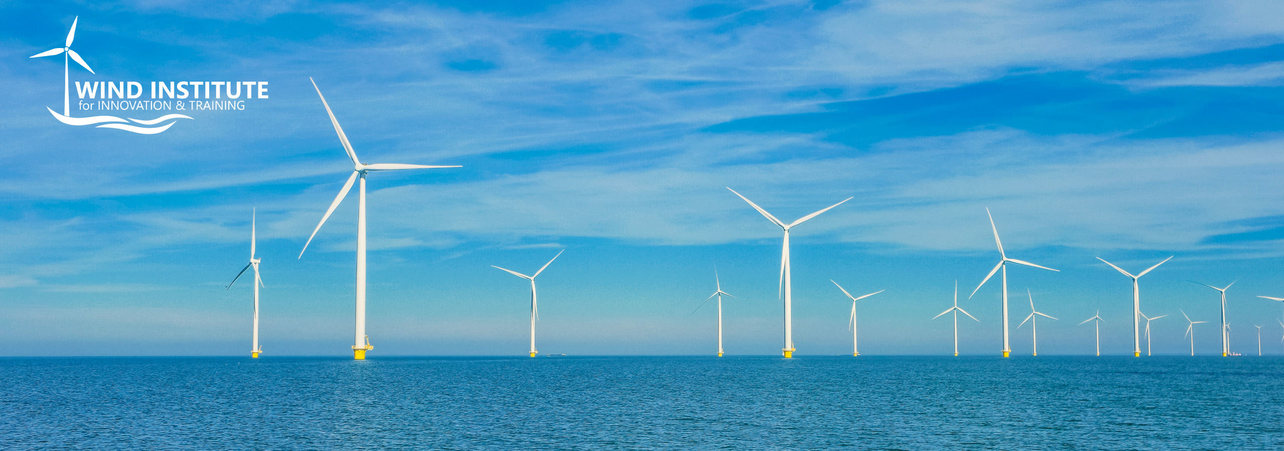 New Jersey Wind Institute Logo o the windfarm background