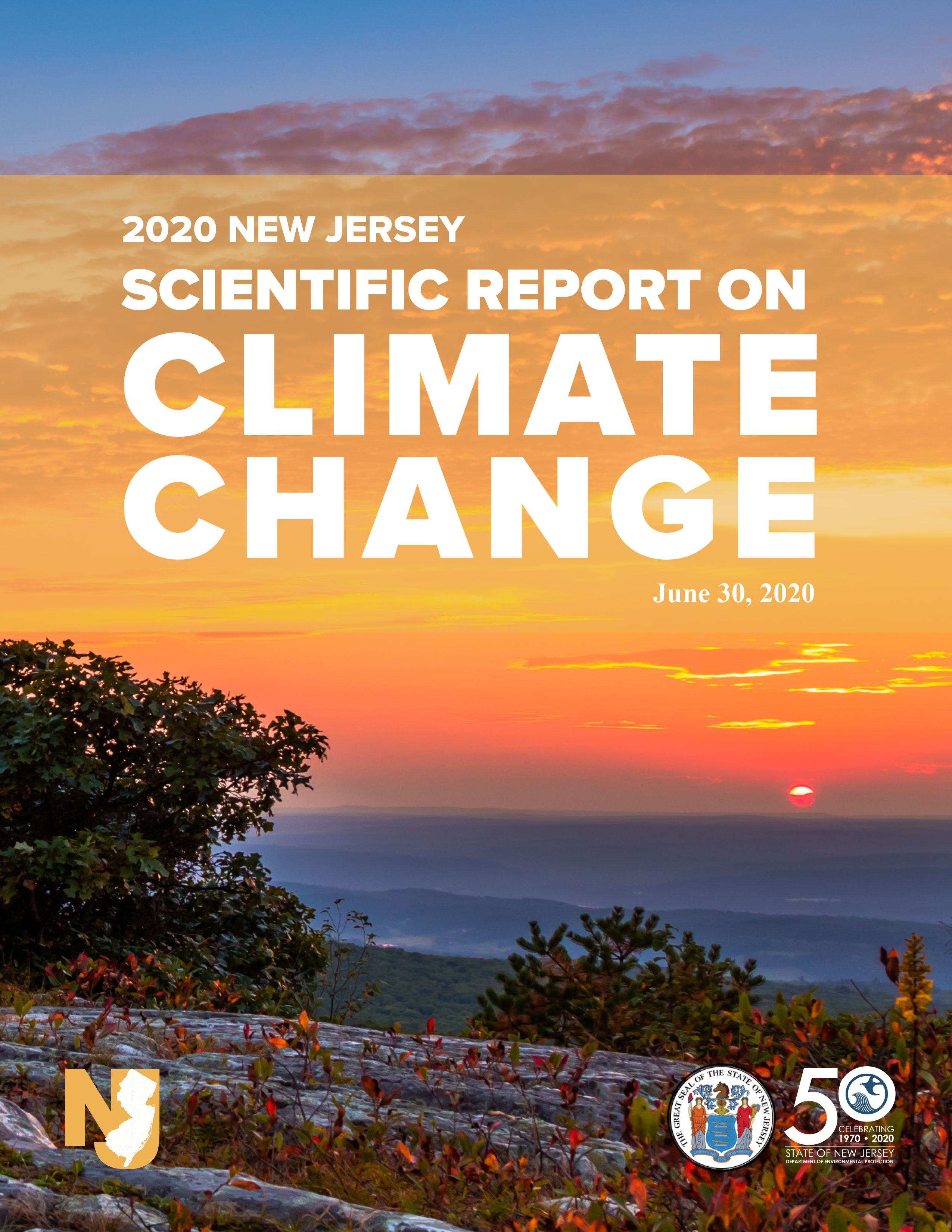 Screen Shoot of the NJ Scientific Report on Climate Change report