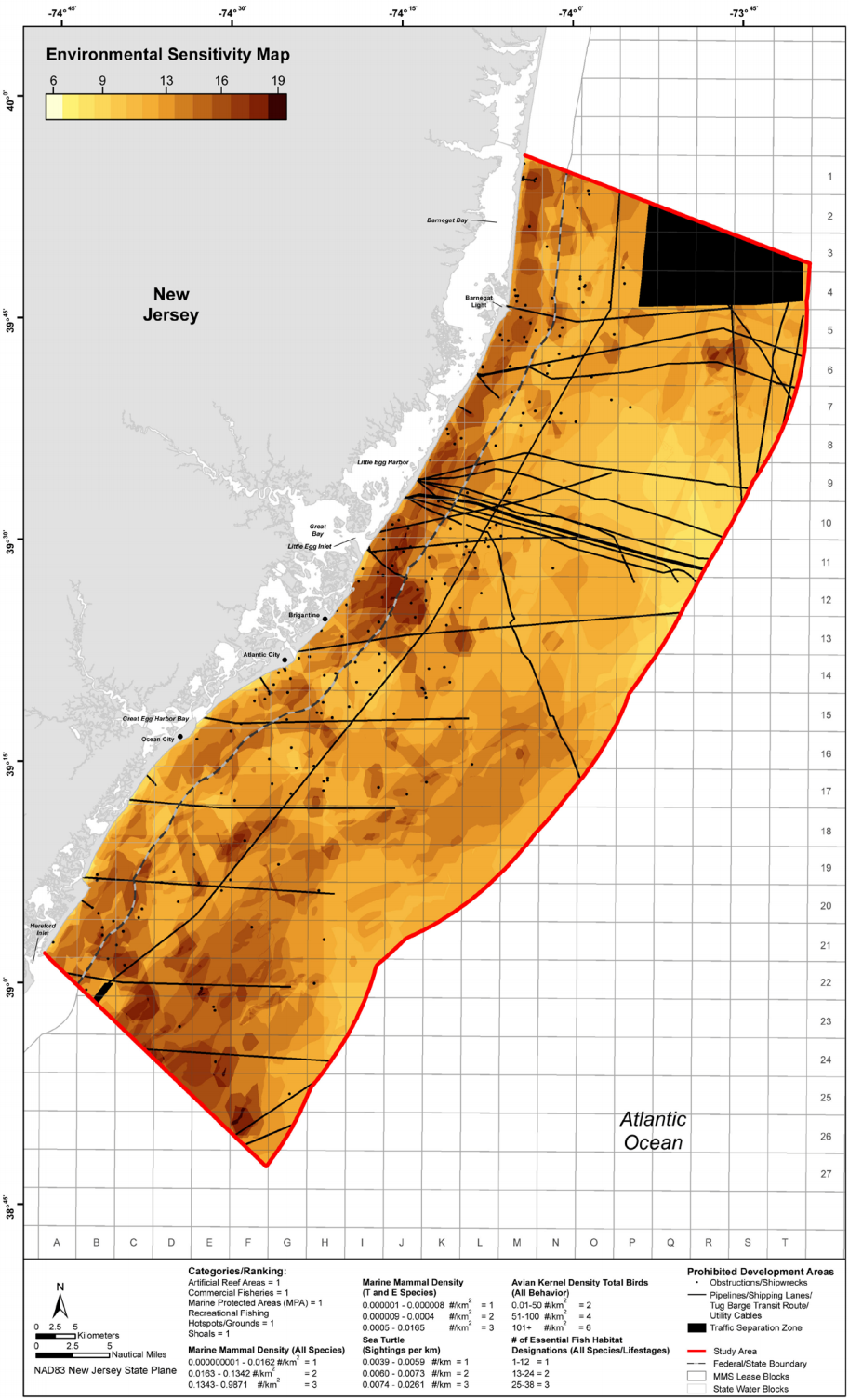 Environmental Sensitivity Mapping Results