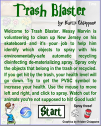 Trash Blaster Game Graphic