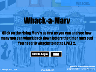 Whack - a - Marv graphic