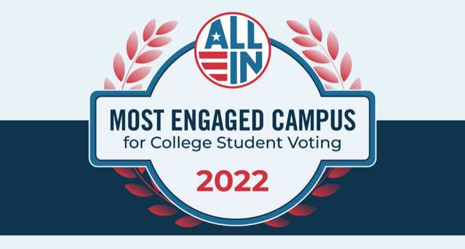 ALL IN Most Engaged Campus for College Student Voting