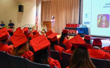 Acting Governor Tahesha Way, who oversees the CHPRD in her capacity as Secretary of State, addresses the Fellows Class of 2024