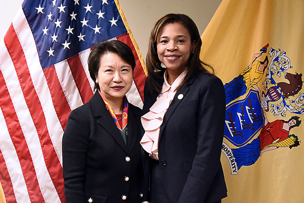 Secretary of State Tahesha Way with Ambassador Hsu - Link - https://www.state.nj.us/state/sos-secretary-in-the-community-2018-1217.shtml