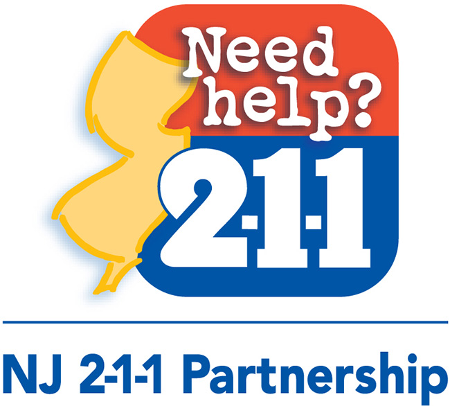 Need Help 2-1-1 Logo - Link - https://www.state.nj.us/state/assets/pdf/volunteer/2020-need-help-211-partnership.pdf