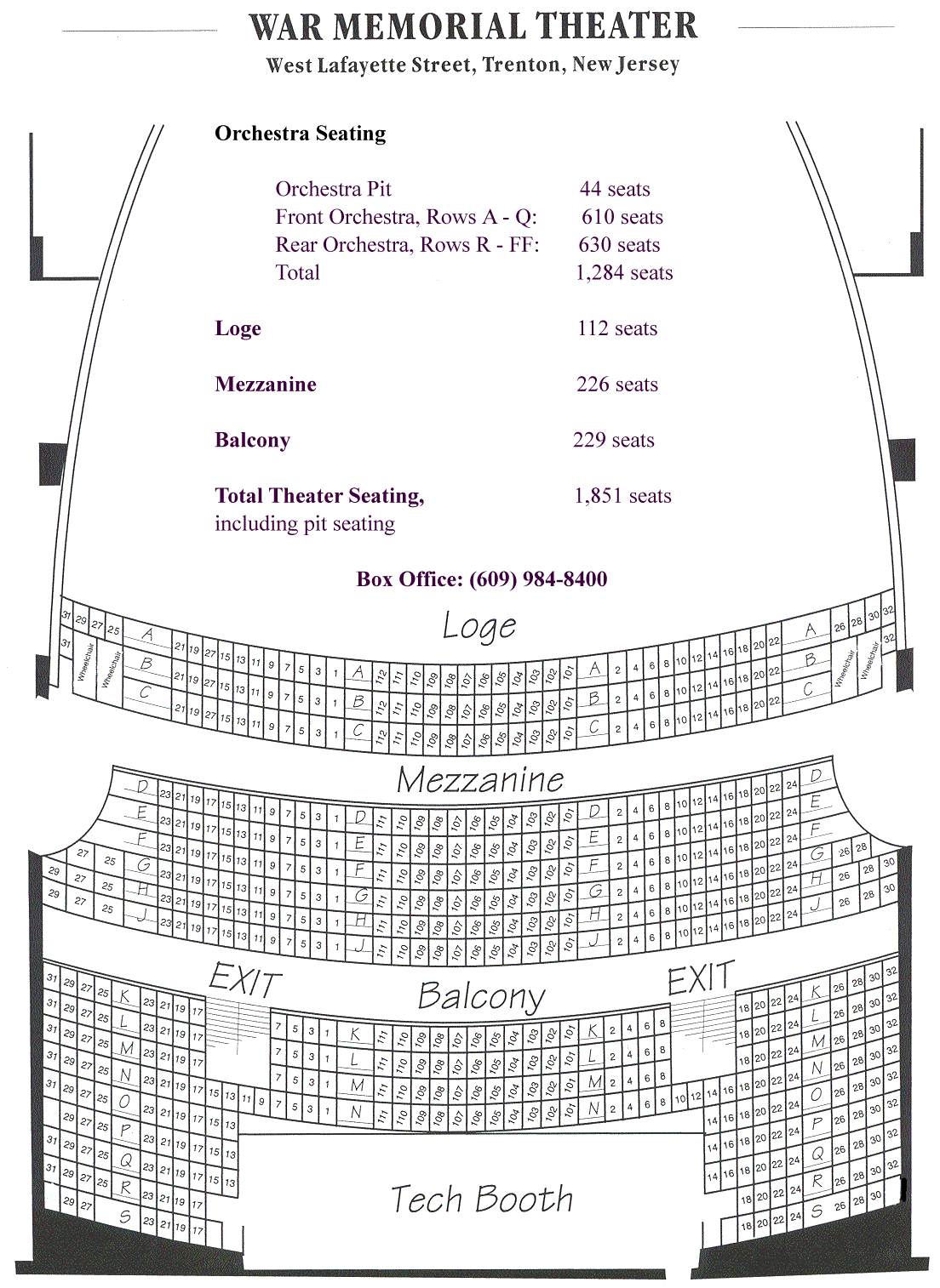 Marines Memorial Theater Seating Chart