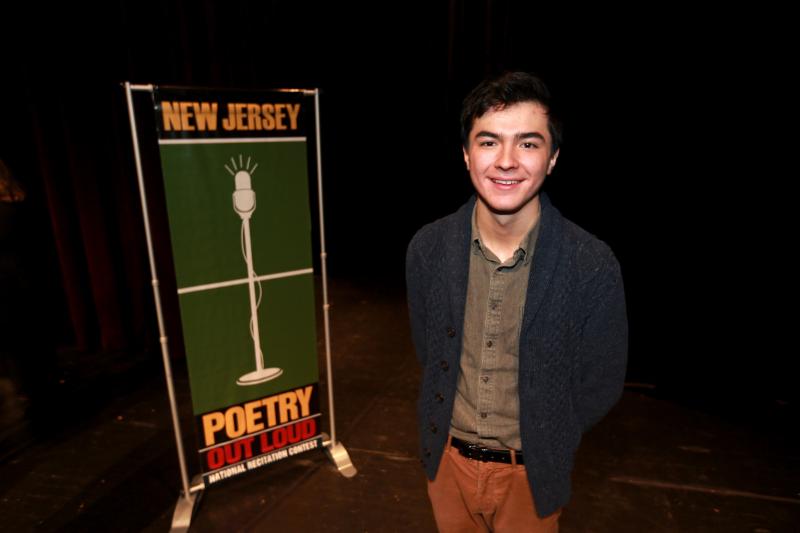 Joseph G. Kim Sexton winner of the 2019 New Jersey Poetry Out Loud (NJ POL) State Finals competition