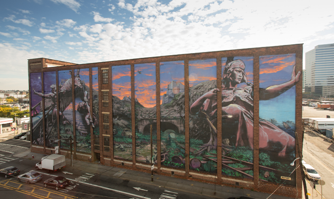 A mural painting