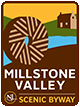 millstone valley scenic byway sign graphic