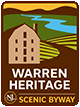 warren heritage scenic byway sign graphic
