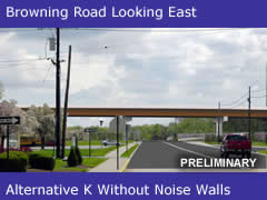 Browning Road Looking East From Annunciation Church - Alternatives K