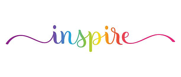 inspire colorful calligraphy banner