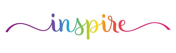inspire colorful calligraphy banner