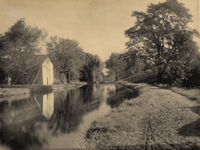 "Lock 13 East - East of Boonton." [looking north]