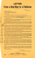 Letter to Senator Edge
